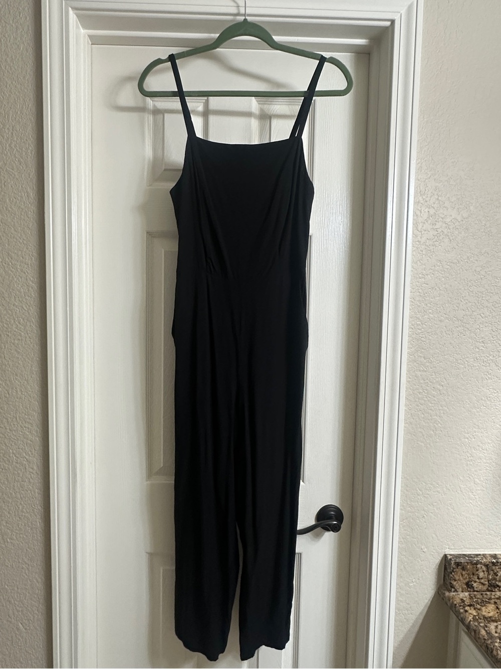 Old Navy Black Sleeveless Wide-Leg Jumpsuit